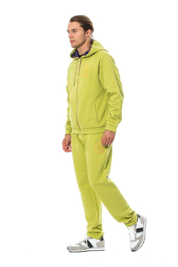 Green Cotton Hooded Sweatsuit