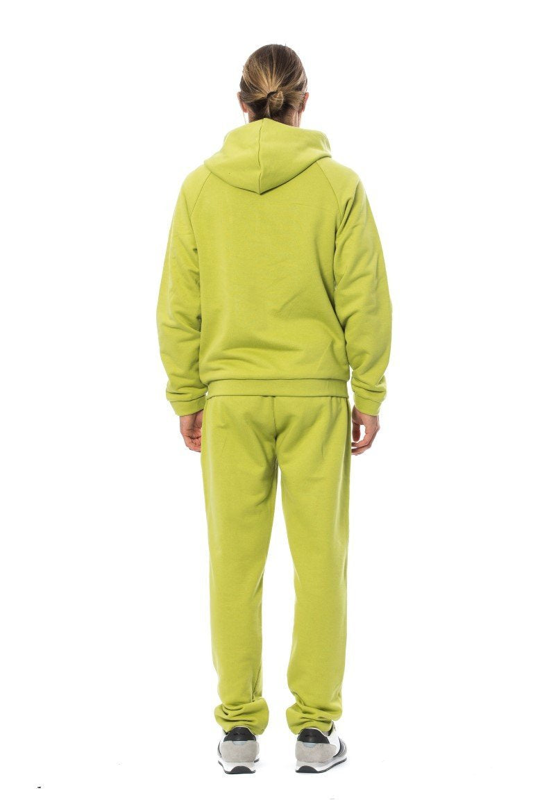 Green Cotton Hooded Sweatsuit