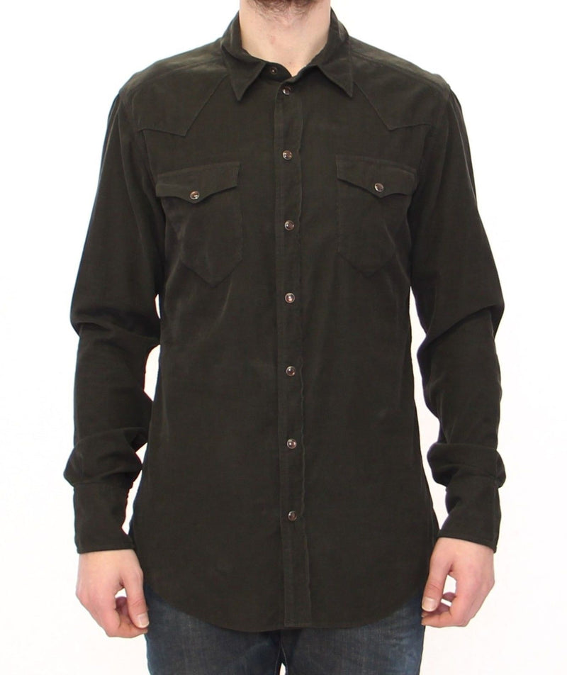 Exclusive Green Manchester Sicilia Casual Shirt