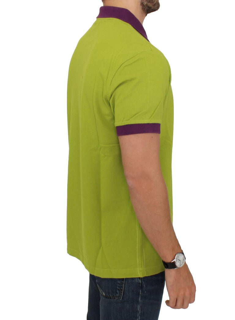 Green cotton polo t-shirt - Designer Clothes, Handbags, Shoes + from Dolce & Gabbana, Prada, Cavalli, & more