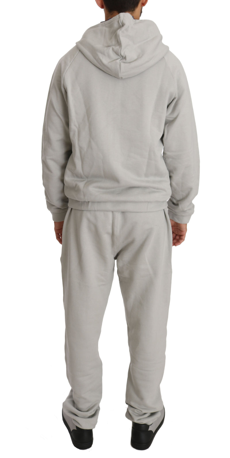 Gray Cotton Sweater Pants Tracksuit