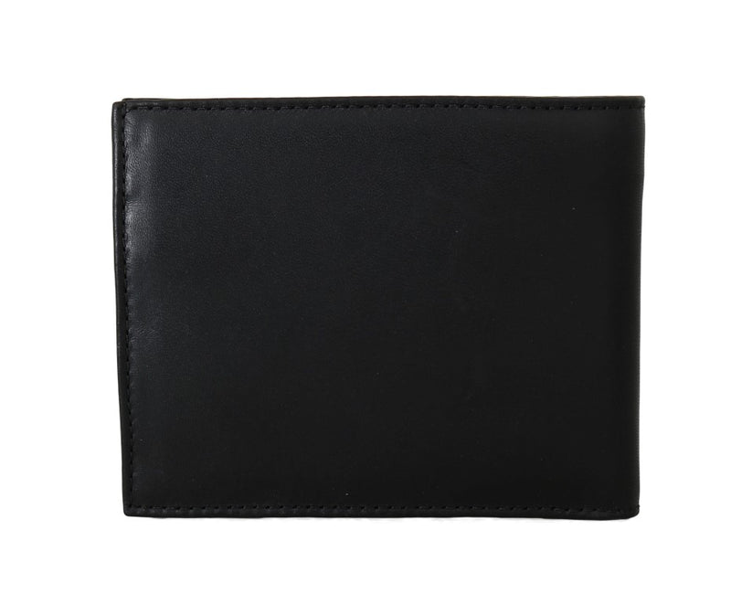 Black Leather Bifold Wallet