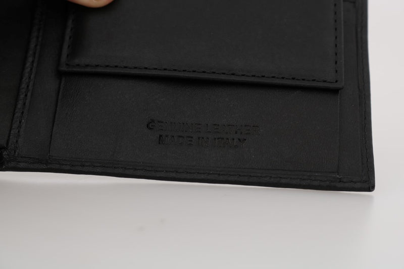 Black Leather Bifold Wallet