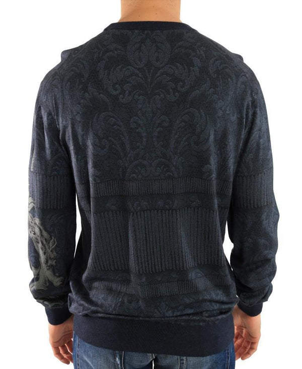 Blue Cashmere Pullover Sweater