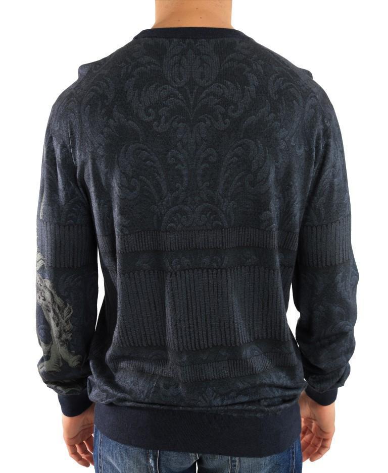 Blue Cashmere Pullover Sweater
