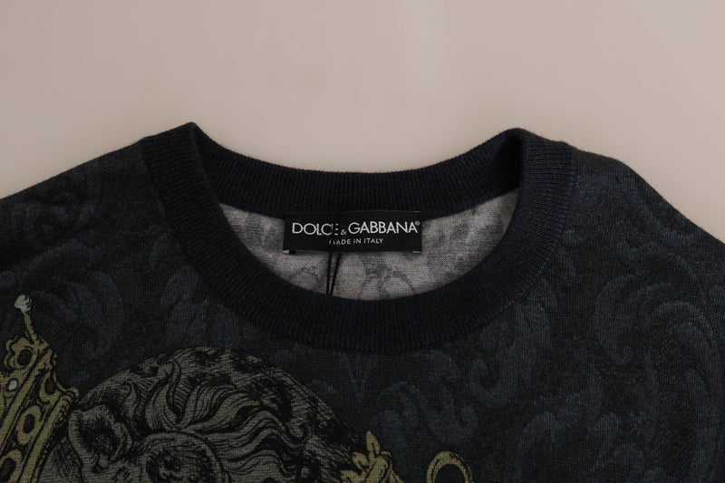 Blue Cashmere Pullover Sweater
