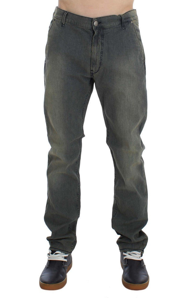 Blue Wash Cotton Stretch Slim Fit Jeans