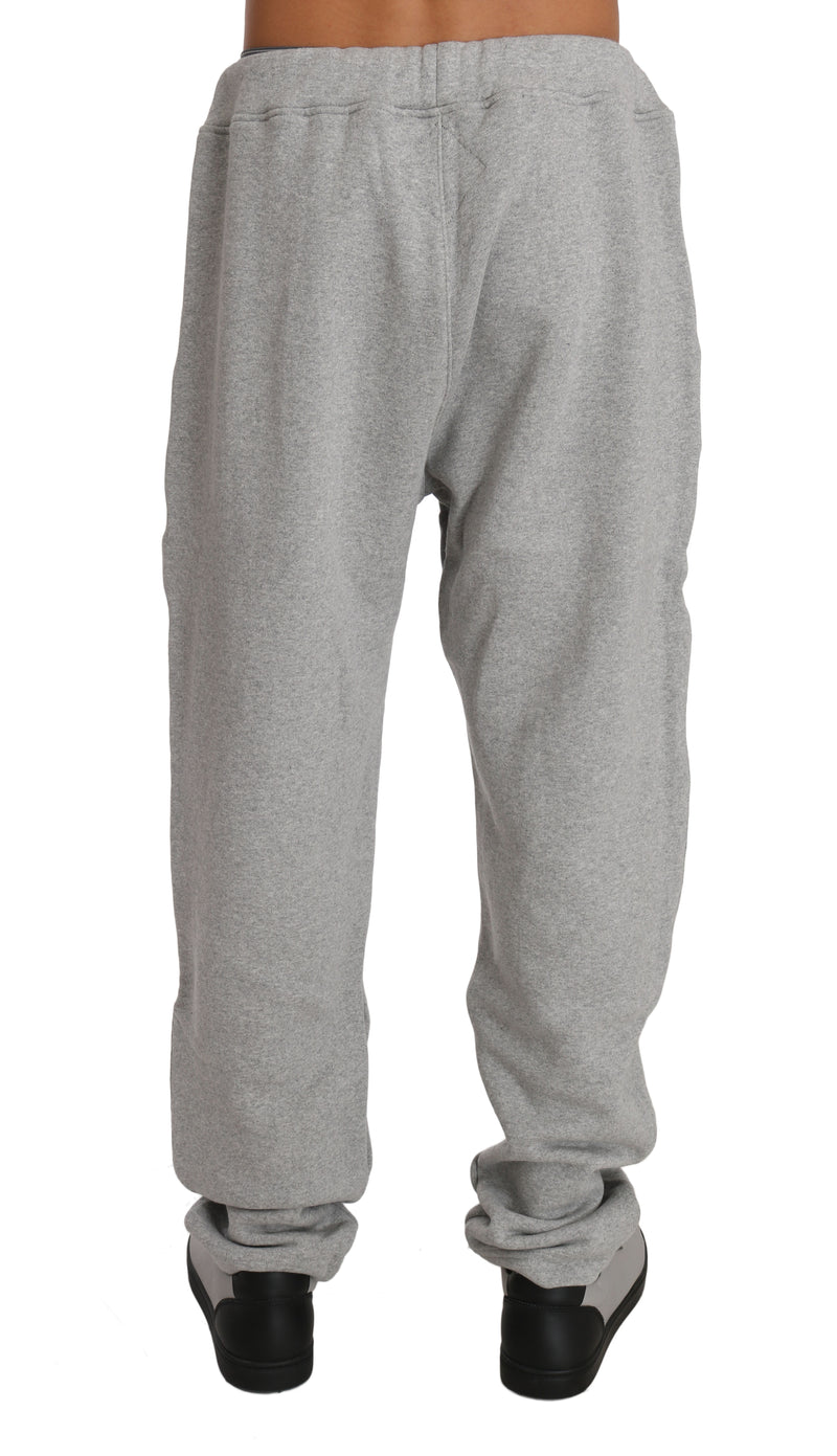 Gray Cotton Sweater Tracksuit