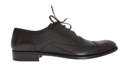 Brown Leather Wingtip Formal Shoes