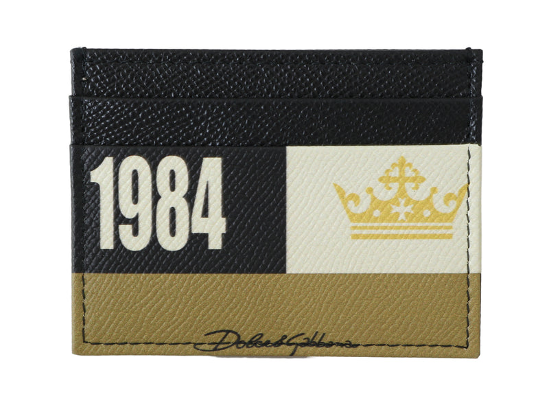1984 Multicolor Dauphine Leather Card Holder