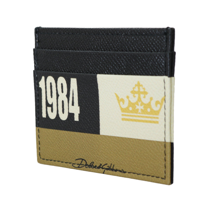 1984 Multicolor Dauphine Leather Card Holder