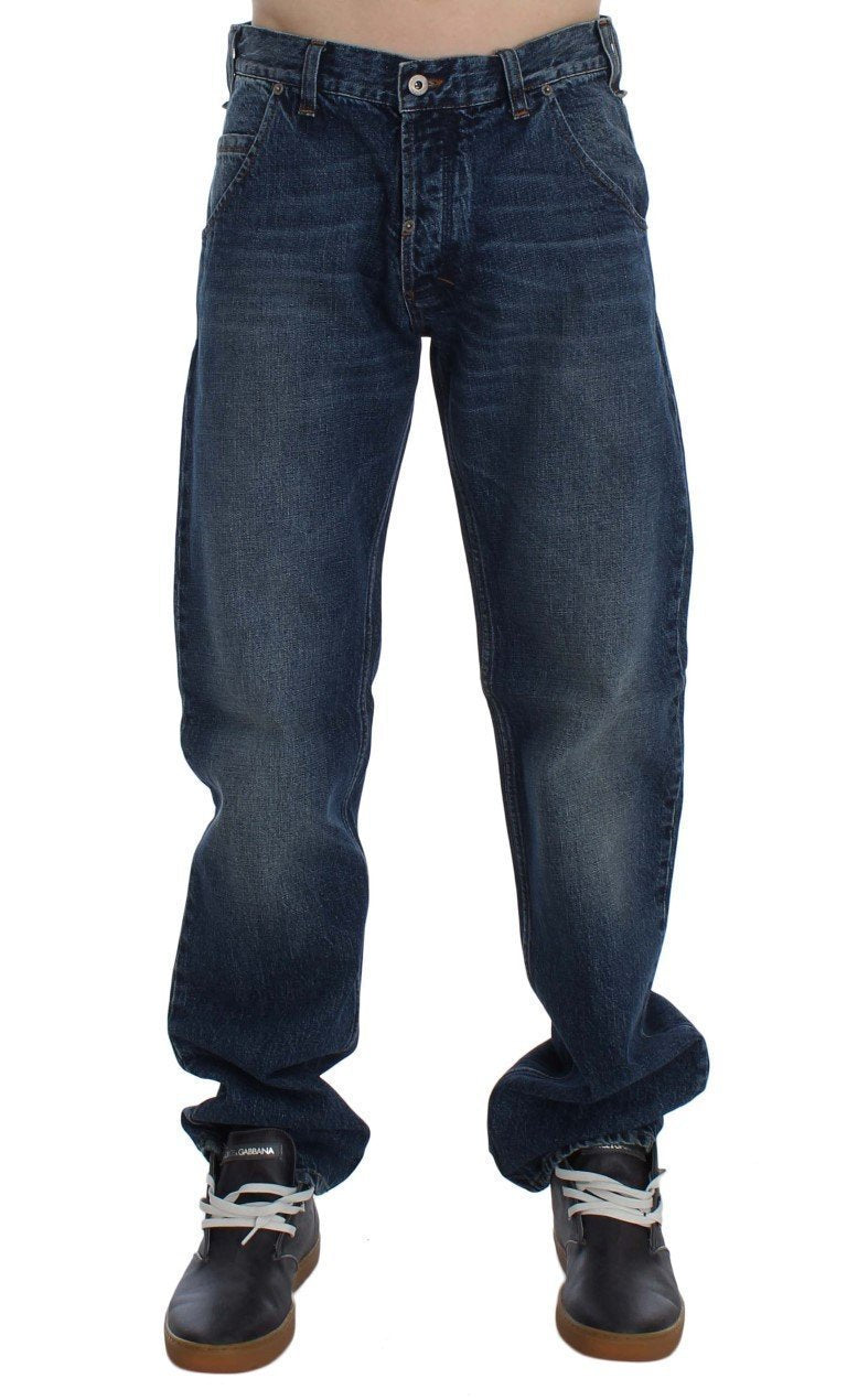 Blue Wash Cotton Regular Fit Jeans