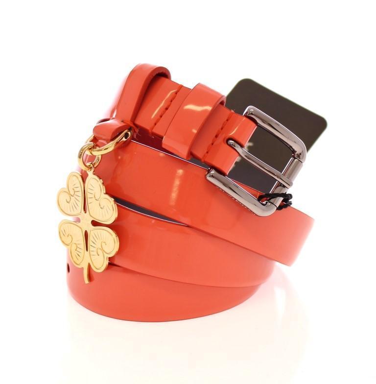 Pink Patent Leather Charm Belt