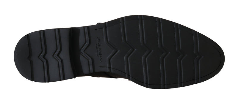 Black Leather Monkstrap Dress Formal Shoes