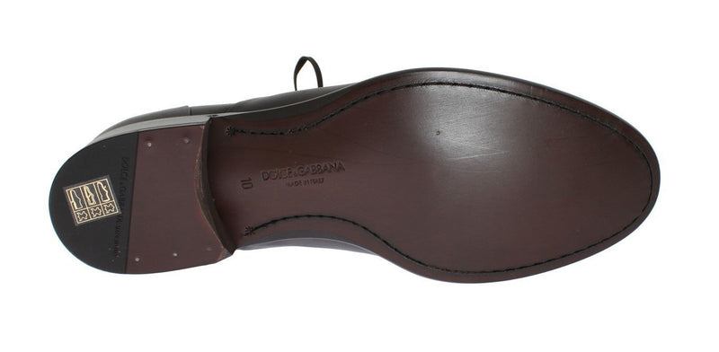 Brown Leather Laceup Dress Formal Shoes