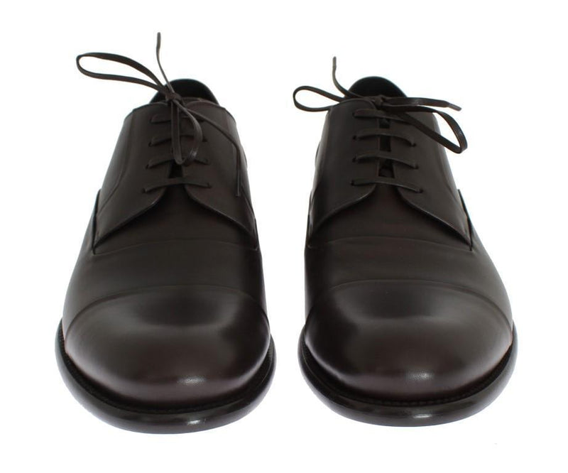 Brown Leather Laceup Dress Formal Shoes