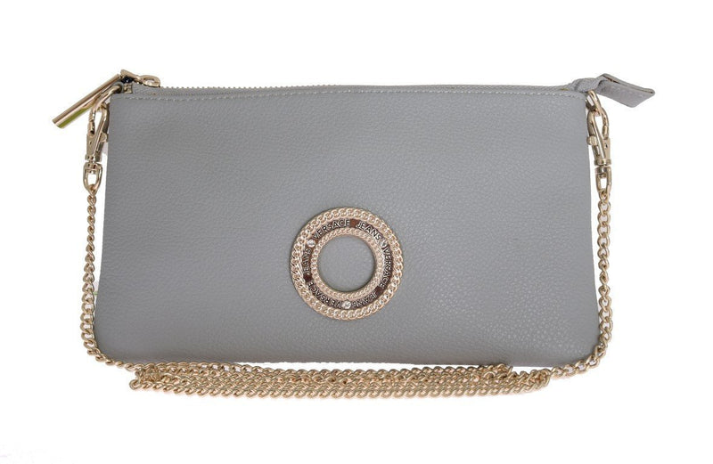 Blue Polyester Shoulder Clutch Bag