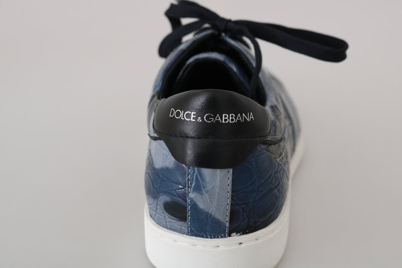 Blue Caiman Crocodile Sneakers