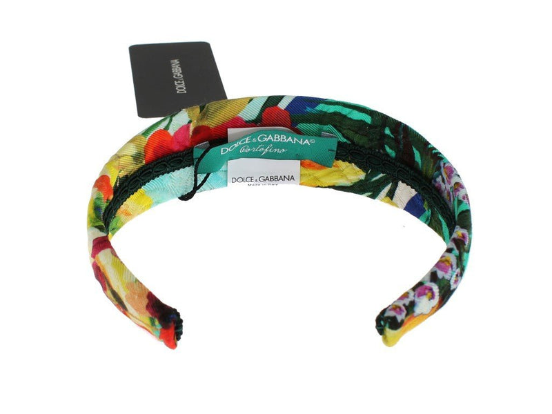 Multicolor Floral Cotton Silk Headband