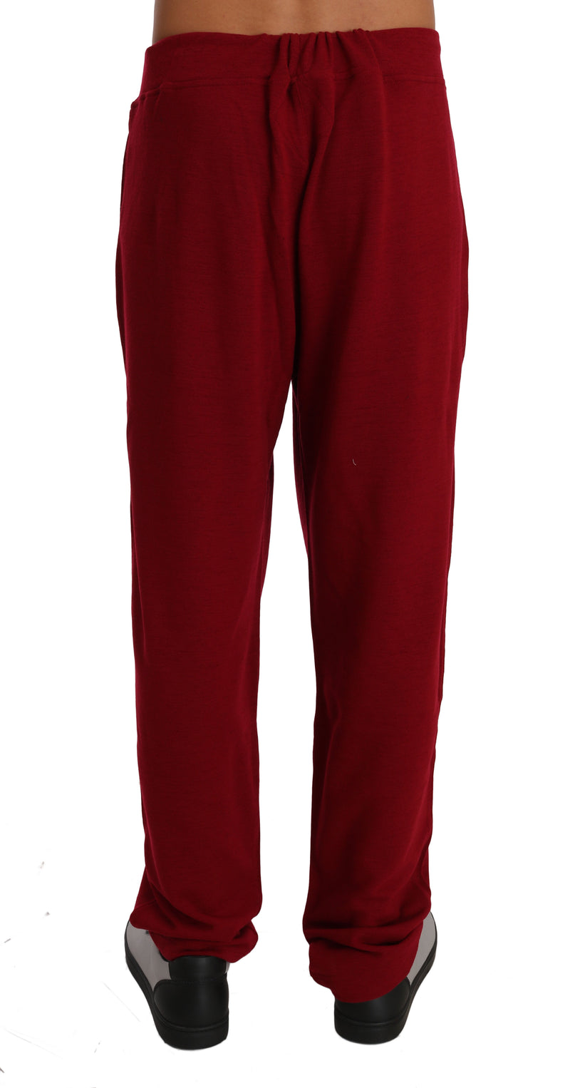 Bordeaux Cotton Sweater Pants Tracksuit