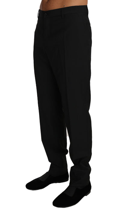 Black Wool Formal Dress Trousers Pants