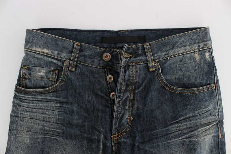 Blue Wash Cotton Regular Fit Jeans