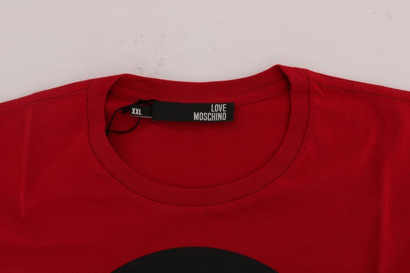 Red Motive Cotton Long Sleeve T-Shirt