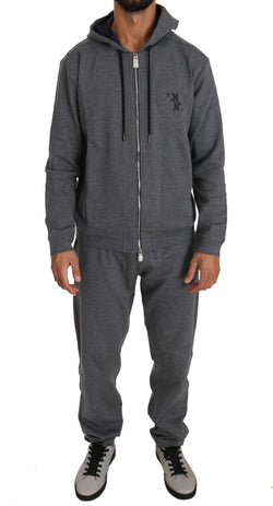 Gray Cotton Sweater Pants Tracksuit