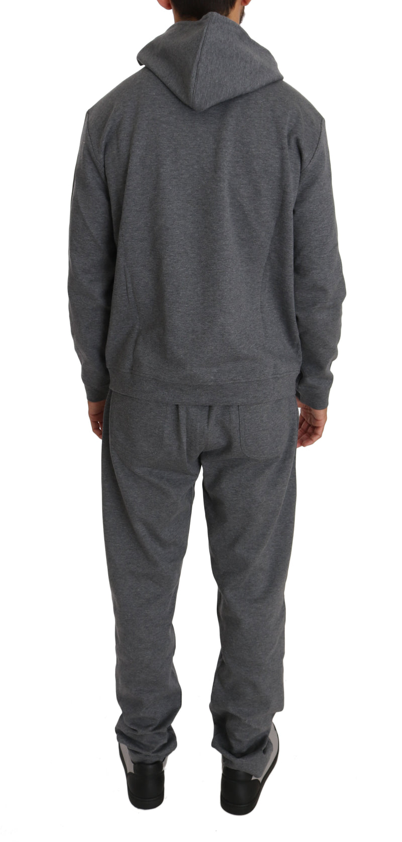 Gray Cotton Sweater Pants Tracksuit