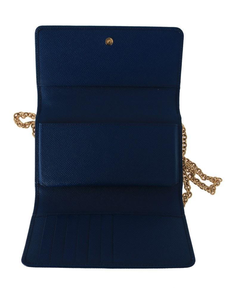 Blue SICILY Leather Shoulder Bag