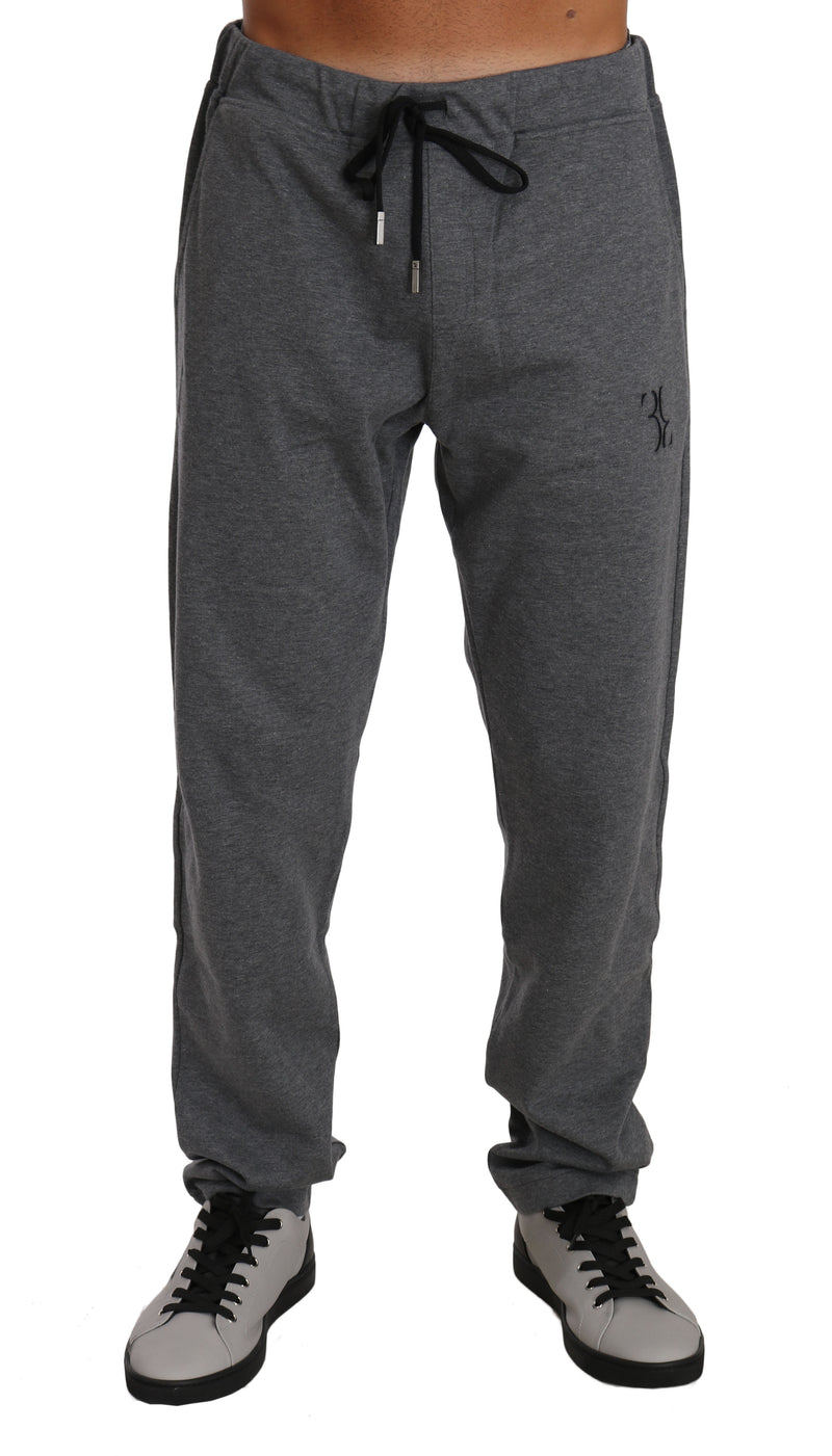 Gray Cotton Sweater Pants Tracksuit