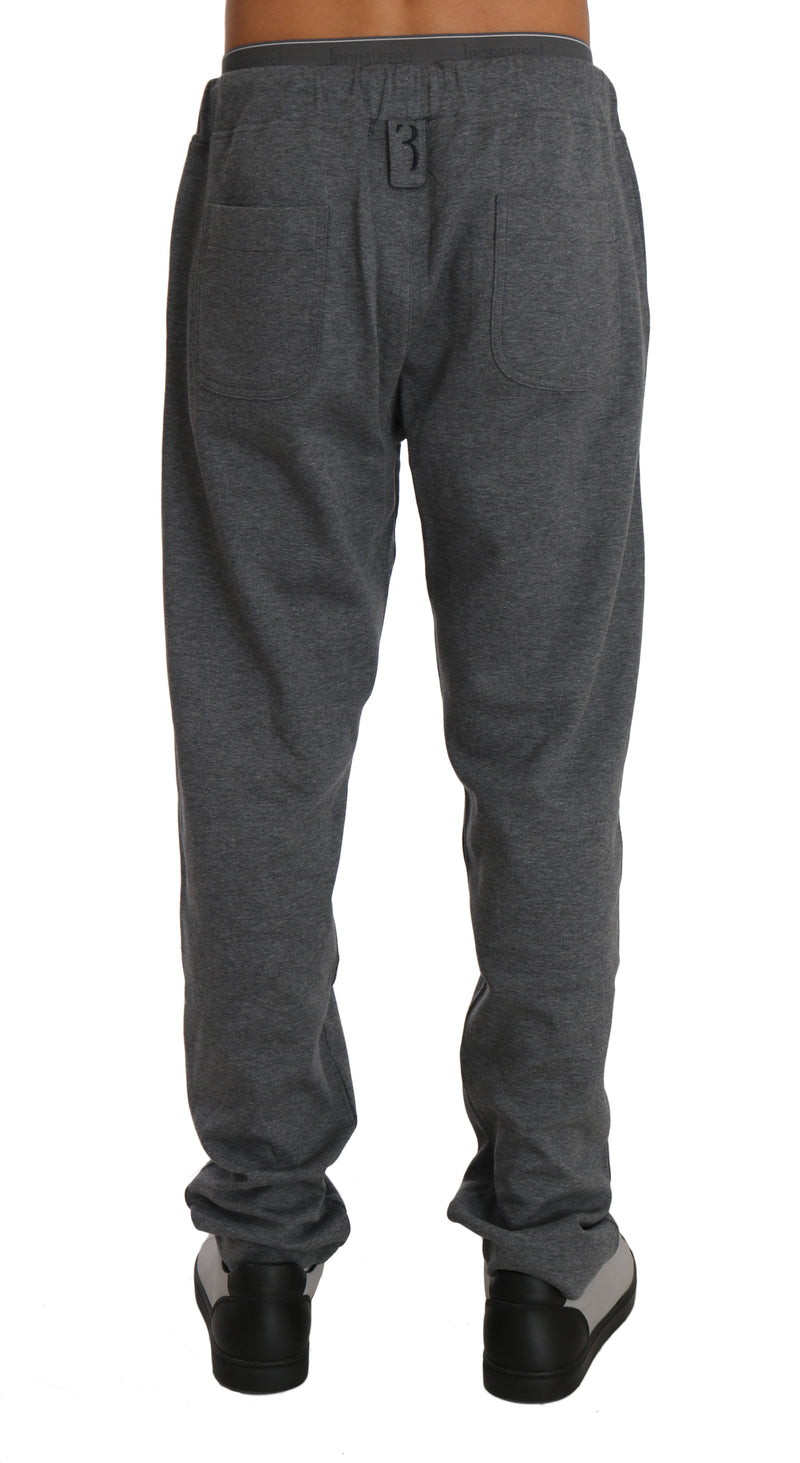 Gray Cotton Sweater Pants Tracksuit