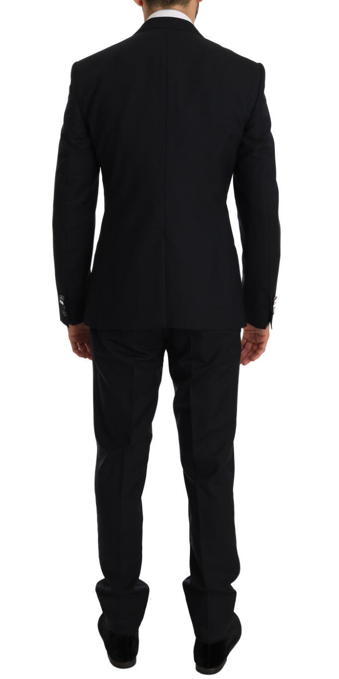 Blue Wool SICILIA Slim Fit 3 Piece Suit