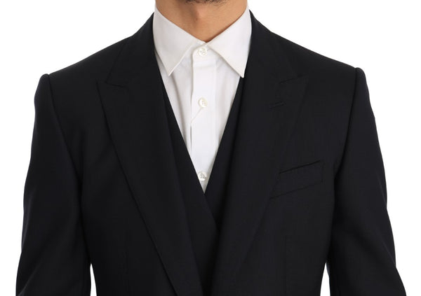 Blue Wool SICILIA Slim Fit 3 Piece Suit