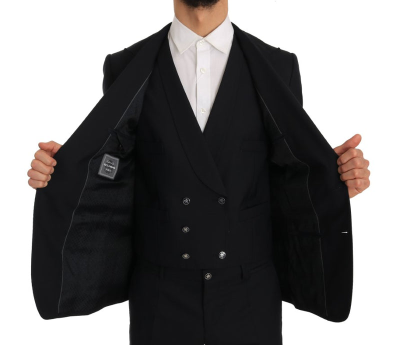 Blue Wool SICILIA Slim Fit 3 Piece Suit