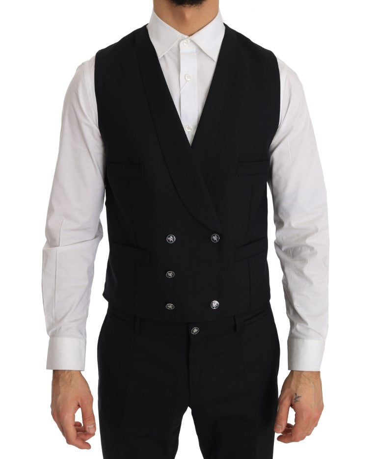 Blue Wool SICILIA Slim Fit 3 Piece Suit