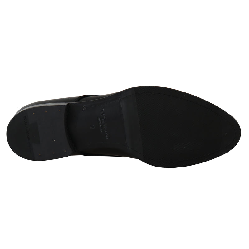 Black Leather Derby Dress Formal Shoes