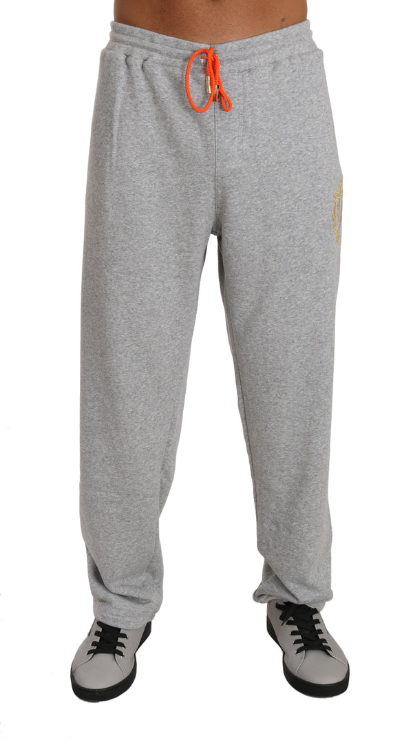 Gray Cotton Sweater Pants Tracksuit