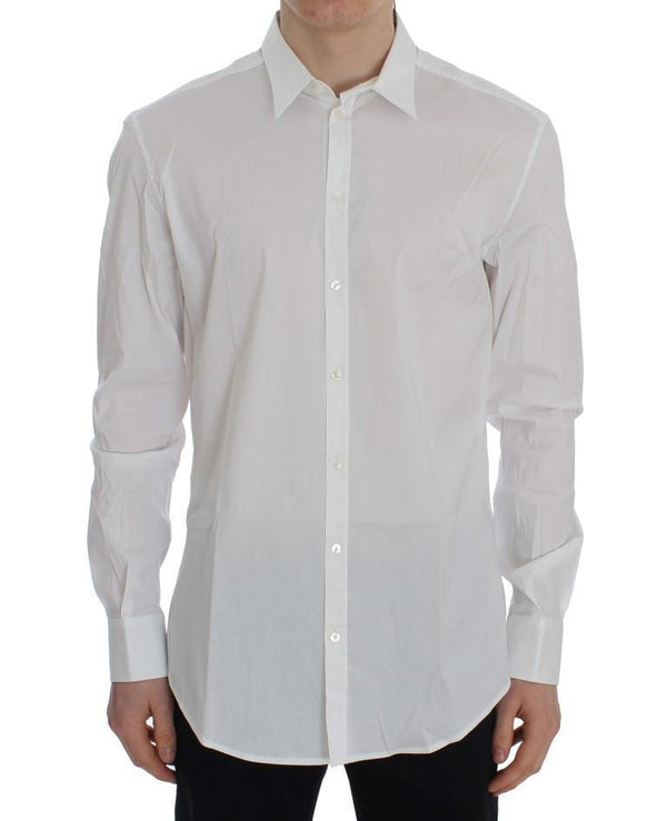 White Slim Fit Formal Cotton Shirt