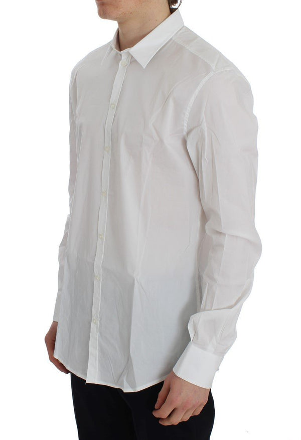 White Slim Fit Formal Cotton Shirt