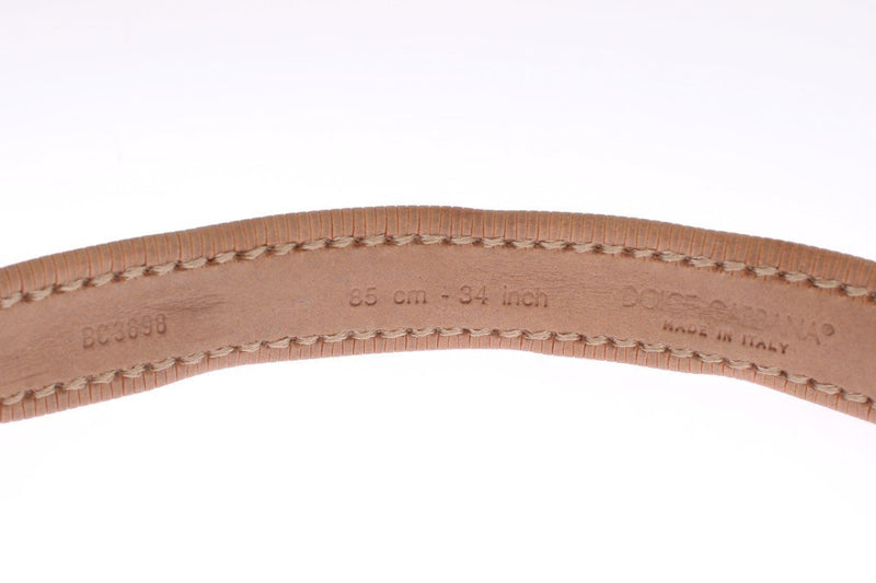 Brown Leather Gold Belt