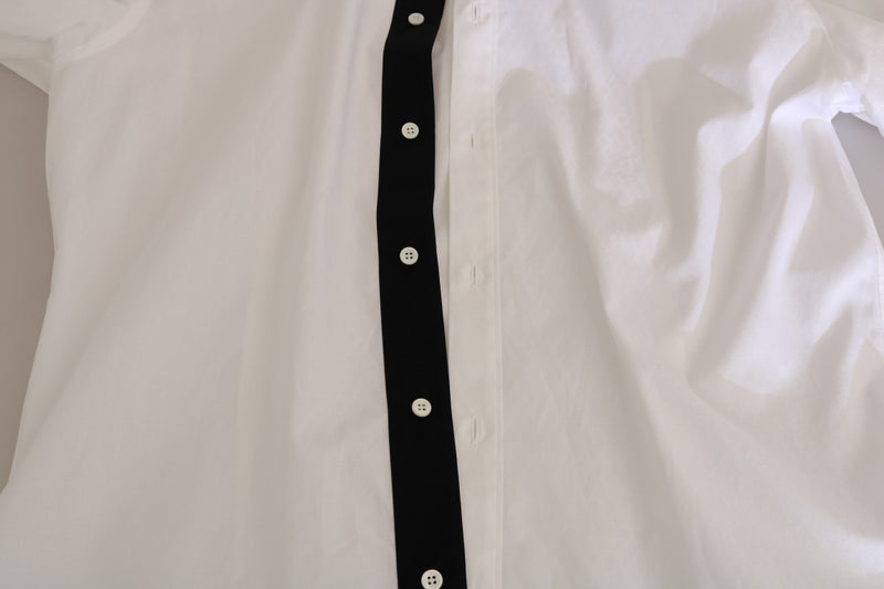 White Cotton GOLD Slim Fit Shirt