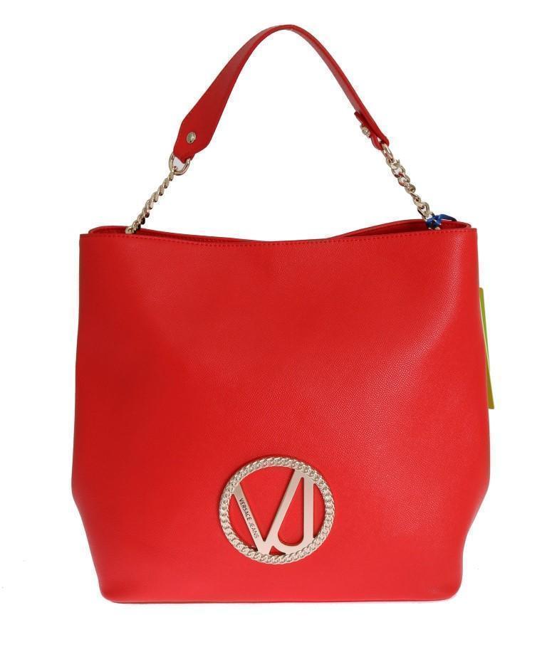 Red Satchel Designer Handbag