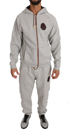 Gray Cotton Sweater Pants Tracksuit