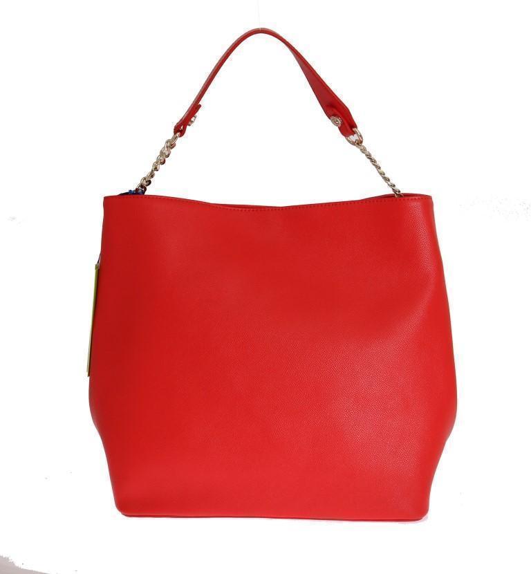 Red Satchel Designer Handbag