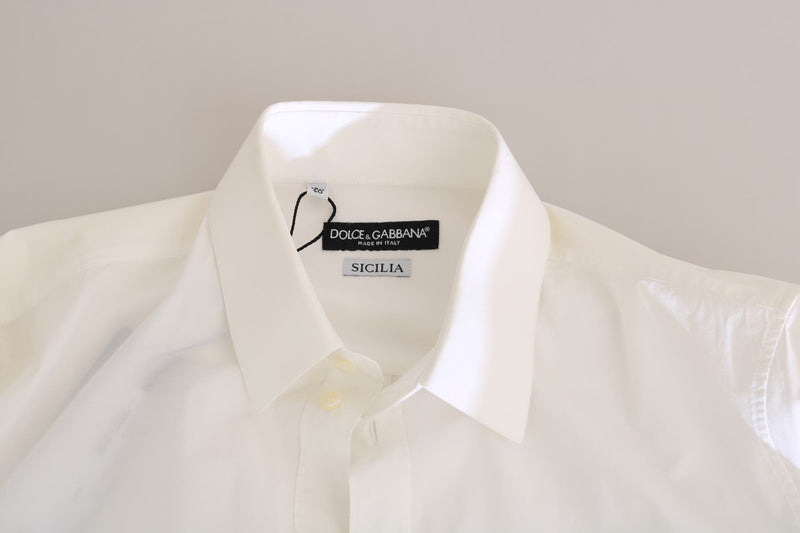 White Cotton SICILIA Slim Fit Shirt