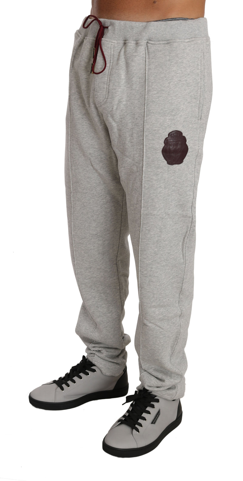 Gray Cotton Sweater Pants Tracksuit