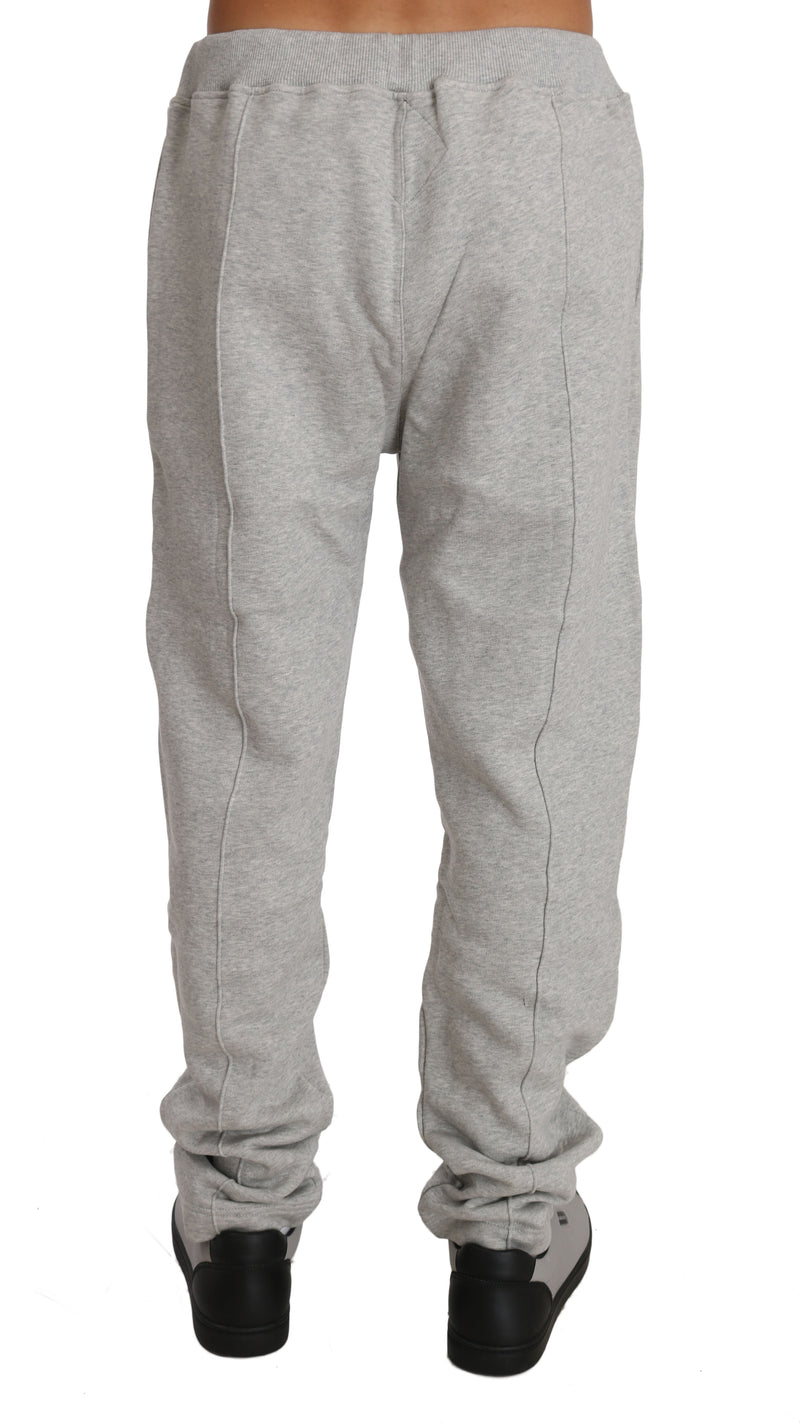 Gray Cotton Sweater Pants Tracksuit