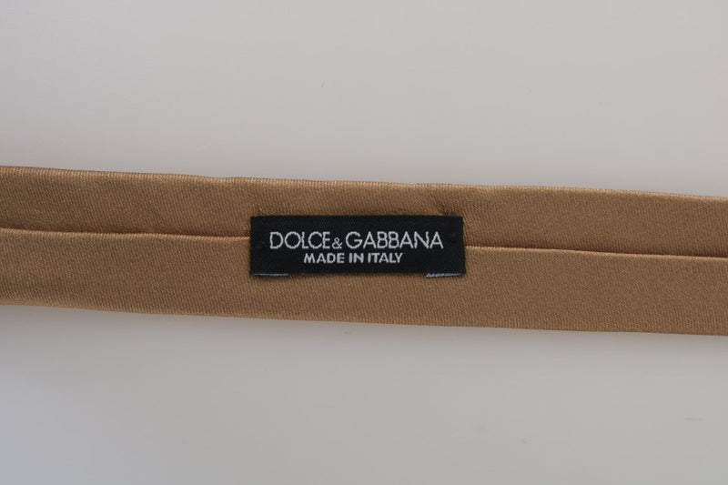 Brown Silk Solid Slim Tie
