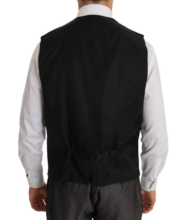 Gray Silk Wool MARTINI Slim Fit 3 Piece Suit